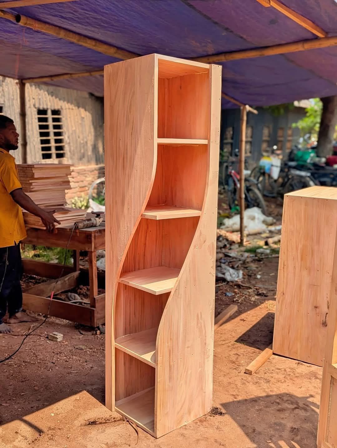 บริการทำตู้ไม้โชว์สินค้าในเกาะสมุย โดยสมุยโฮมเซอร์วิส