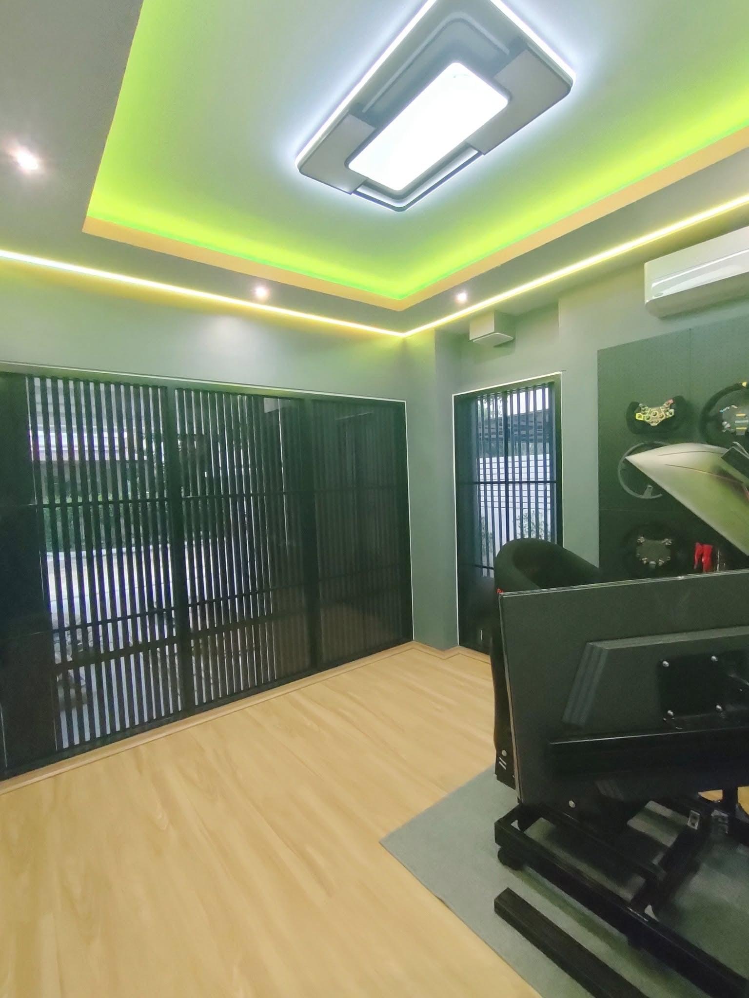 Professional WPC exterior cladding installation on tropical villa in Koh Samui showing wood-like texture