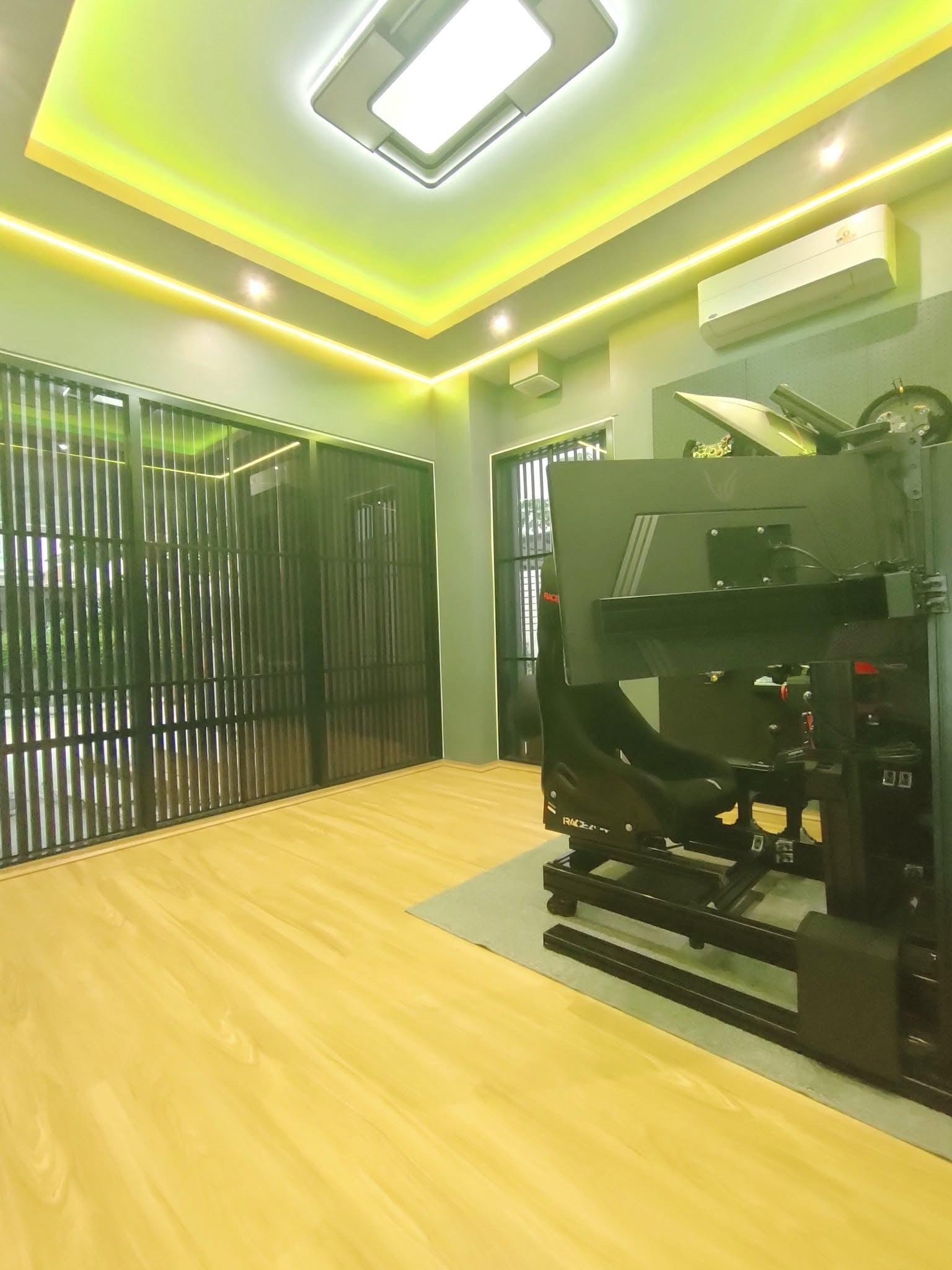 Professional WPC exterior cladding installation on tropical villa in Koh Samui showing wood-like texture