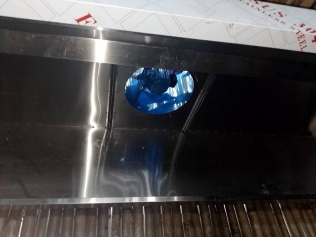 Commercial range hood installation in Samui restaurant kitchen