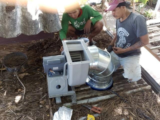 Modern range hood installation by Samui Home Service team"