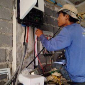 Professional home battery installation service in Koh Samui by expert technicians